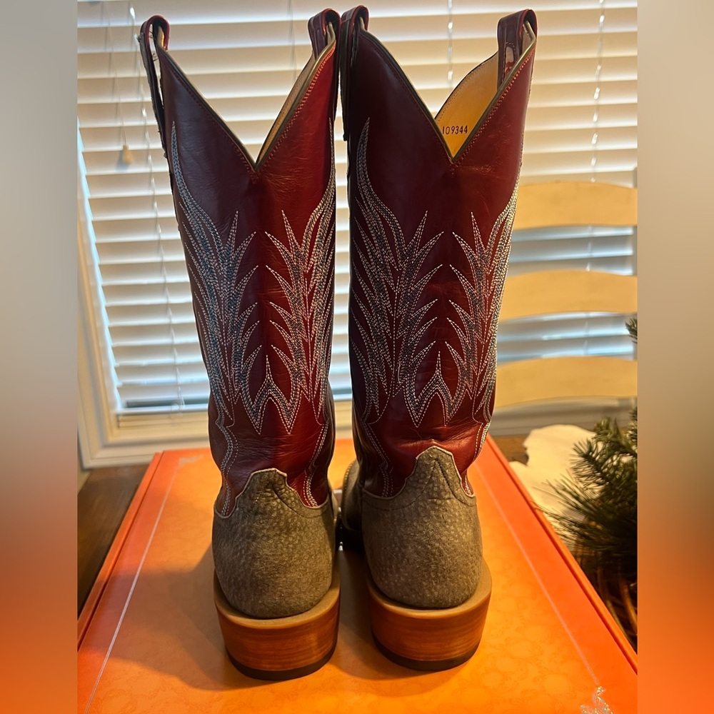 Rios of Mercedes Red and Gray Women's Boots - Picture 5 of 8